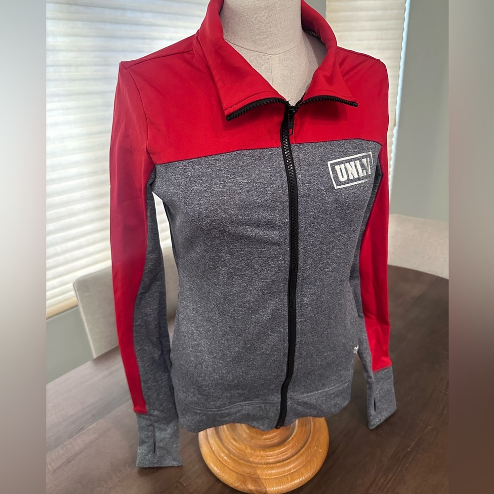 Victoria’s Secret PINK Red and Gray UNLV Women's Full Zip Sweatshirt / Jacket XS